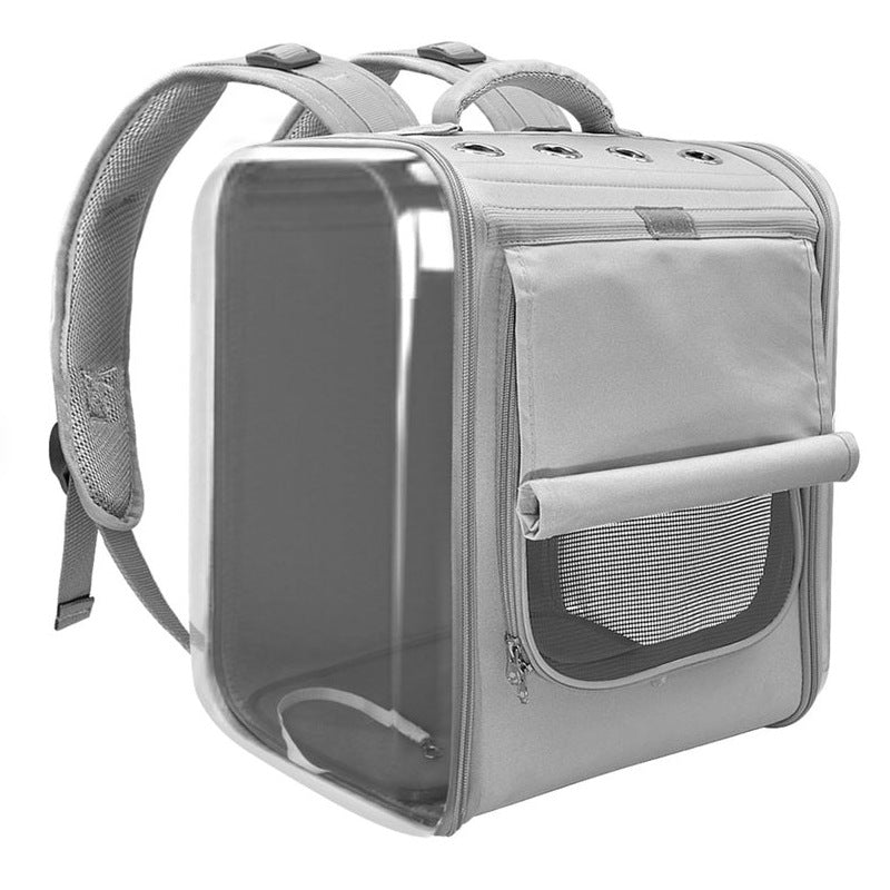 HKM-8145213 Breathable Portable Cat Travel Backpack with Embossed Design