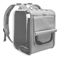HKM-8145213 Breathable Portable Cat Travel Backpack with Embossed Design