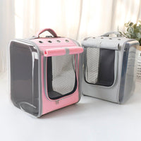HKM-8145213 Breathable Portable Cat Travel Backpack with Embossed Design