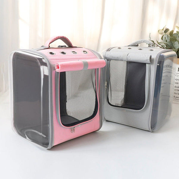 HKM-8145213 Breathable Portable Cat Travel Backpack with Embossed Design