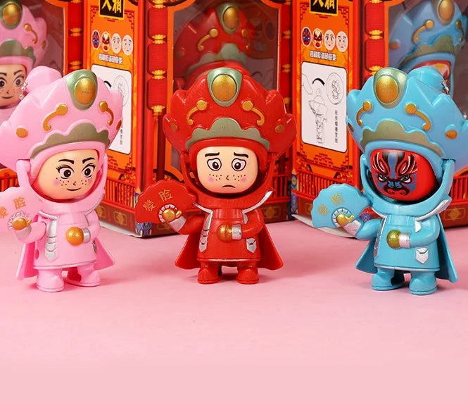HKM-814675 Sichuan Opera Face Change Traditional Cultural Action Figure Doll