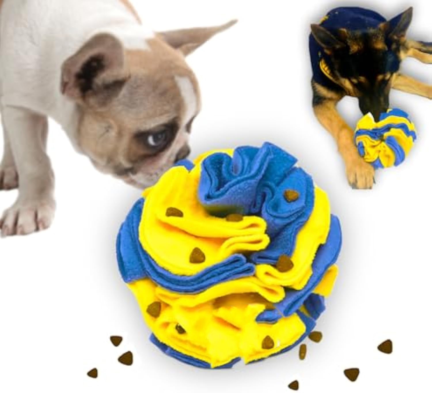 HKM-8147133 Interactive Foraging Dog Puzzle Ball ¨C Enrichment Toy for Visual Stimulation in Dogs