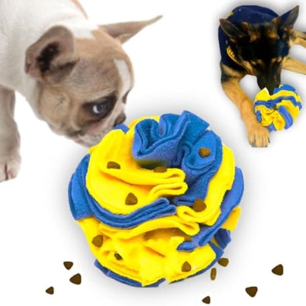 HKM-8147133 Interactive Foraging Dog Puzzle Ball ¨C Enrichment Toy for Visual Stimulation in Dogs