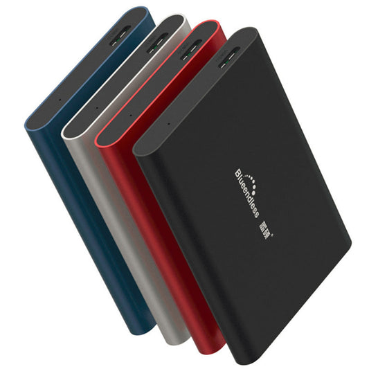 HKM-814739 High-Speed Metal Mobile Hard Disk - 2.5 Inch USB 3.0, 5400RPM, Available in Blue, Red, Black, Silver