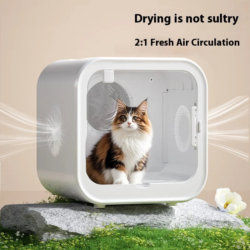 HKM-814803 Automatic Pet Hair Dryer with Soothing Window for Dogs and Cats, Eco-Friendly Plastic Design