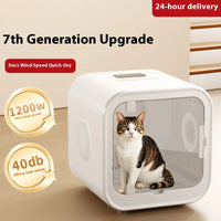 HKM-814803 Automatic Pet Hair Dryer with Soothing Window for Dogs and Cats, Eco-Friendly Plastic Design