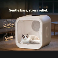 HKM-814803 Automatic Pet Hair Dryer with Soothing Window for Dogs and Cats, Eco-Friendly Plastic Design