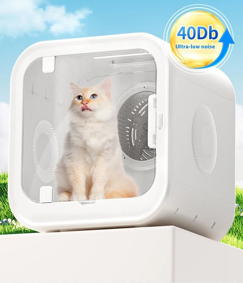 HKM-814803 Automatic Pet Hair Dryer with Soothing Window for Dogs and Cats, Eco-Friendly Plastic Design