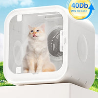 HKM-814803 Automatic Pet Hair Dryer with Soothing Window for Dogs and Cats, Eco-Friendly Plastic Design