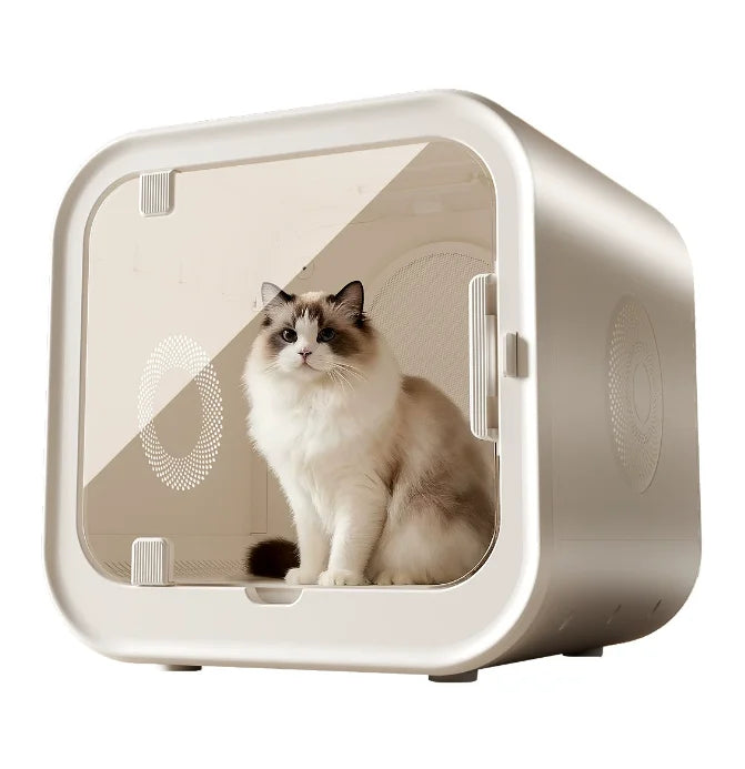 HKM-814803 Automatic Pet Hair Dryer with Soothing Window for Dogs and Cats, Eco-Friendly Plastic Design