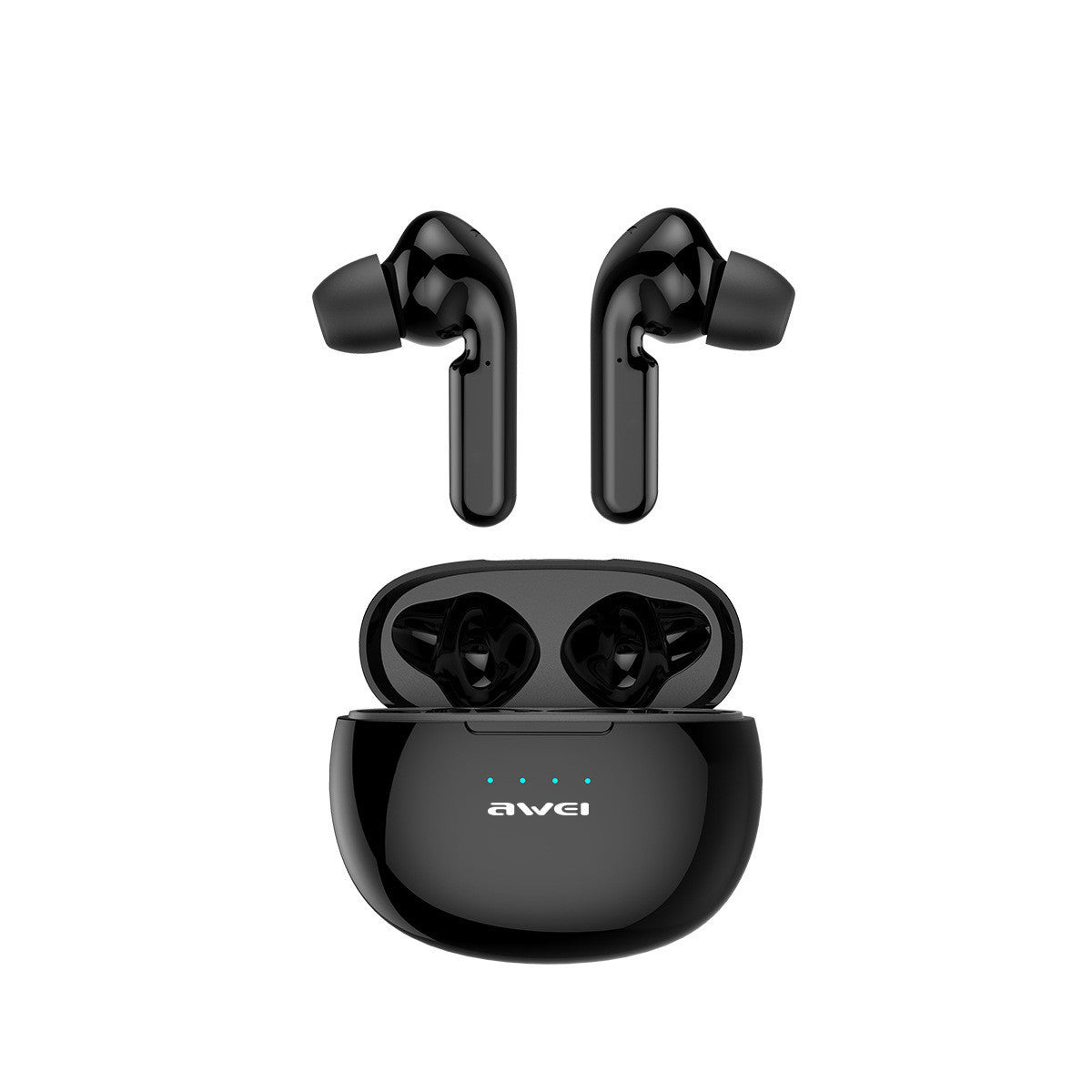 HKM-814867 Wireless Waterproof Touch Control In-Ear Headphones - Bluetooth 5.0, Stereo Sound, Call & Voice Control, Black