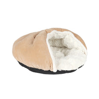 HKM-8148797 Cozy Semi-Closed Slippers Pet Nest with Printed Plush Material