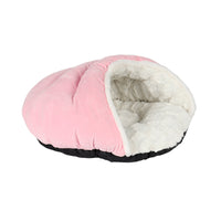 HKM-8148797 Cozy Semi-Closed Slippers Pet Nest with Printed Plush Material
