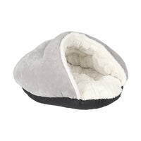 HKM-8148797 Cozy Semi-Closed Slippers Pet Nest with Printed Plush Material