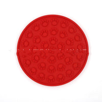 HKM-8148925 Silicone Pet Licking Mat for Bath Time Fun - 15cm Round Design