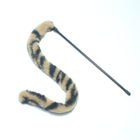 HKM-8149565 Plush Leopard Print Cat Teaser Stick with Simulated Rabbit Hair Tail, 28cm Long
