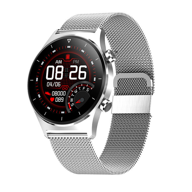 HKM-815059 Waterproof Bluetooth Smart Watch with Silicone Strap for iOS and Android