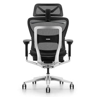 HKM-815315 Luxury Adjustable Ergonomic Leather Office Chair with Lumbar Support and Revolving Design