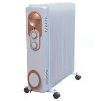 HKM-815315 Portable Oil-Filled Radiator Heater with Adjustable Thermostat and 24-Hour Timer, Ideal for Home and Office Use