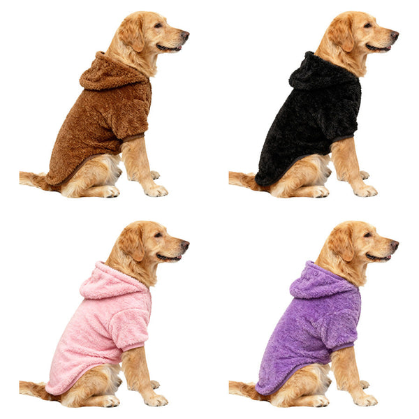 HKM-8153277 Double-Faced Fleece Clothing for Medium to Large Dogs - Unisex, Available in Multiple Colors & Sizes
