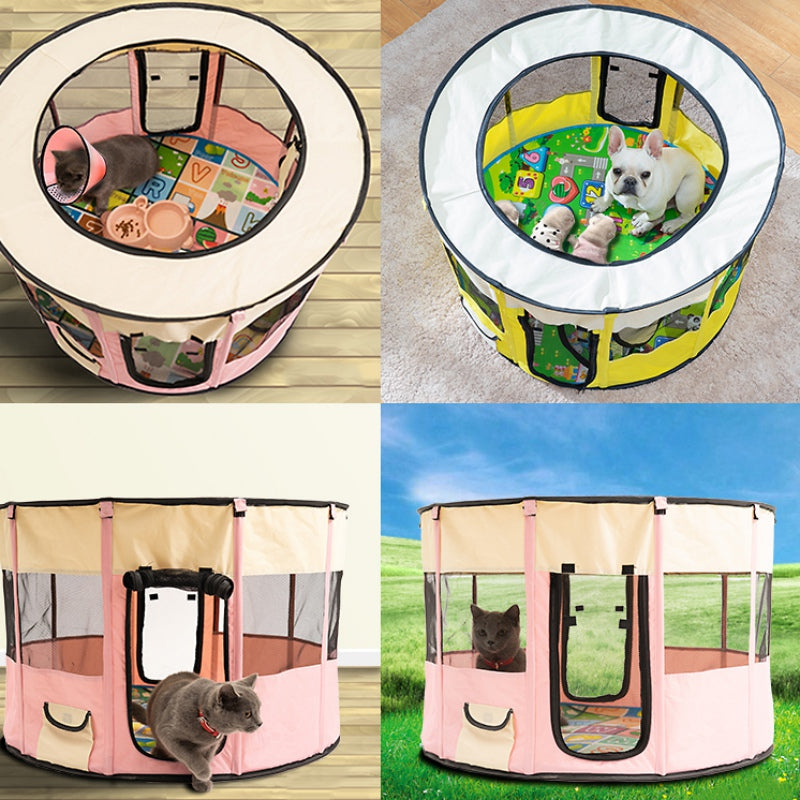 HKM-8153533 Removable Oxford Cloth Pet House with Breathable Net Design for Dogs and Cats