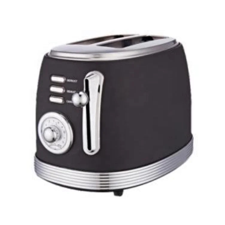 HKM-815443 2-Slice Electric Toaster with Removable Crumb Tray for Household and Commercial Use