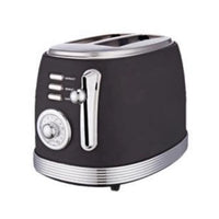 HKM-815443 2-Slice Electric Toaster with Removable Crumb Tray for Household and Commercial Use
