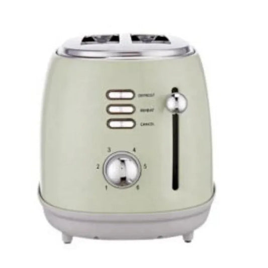 HKM-815443 2-Slice Electric Toaster with Removable Crumb Tray for Household and Commercial Use