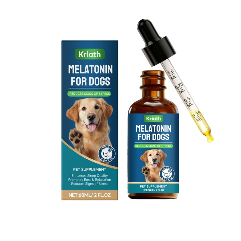 HKM-8154557 Melatonin and Herbal Sleep Drops for Dogs with Omega Fatty Acids
