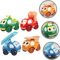 HKM-815507 Pull Back Plastic Engineering Toy Truck for Kids - Safe, Durable Vehicle Playset