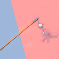 HKM-8155325 Interactive Cat Toy Teaser with Plush Feathers and Bells for Boredom Relief