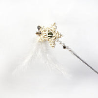HKM-8155325 Interactive Cat Toy Teaser with Plush Feathers and Bells for Boredom Relief