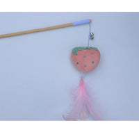 HKM-8155325 Interactive Cat Toy Teaser with Plush Feathers and Bells for Boredom Relief