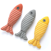 HKM-8155965 Catnip Interactive Fish Toys - 3 Piece Set for Indoor Cats and Kittens, Self-Play Exercise Kicker