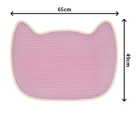 HKM-8156349 Non-Slip Cat Litter Mat for Easy Cleanup, Anti-Skid EVA Design, Available in Multiple Colors