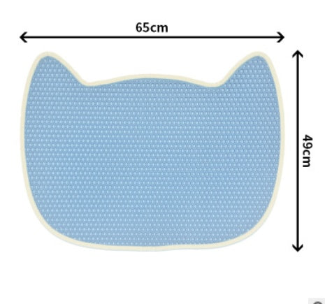 HKM-8156349 Non-Slip Cat Litter Mat for Easy Cleanup, Anti-Skid EVA Design, Available in Multiple Colors