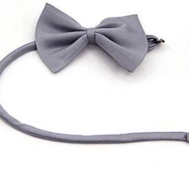 HKM-8156733 Solid Color Pet Bow Tie for Dogs and Cats - Stylish Cloth Accessory in Various Colors