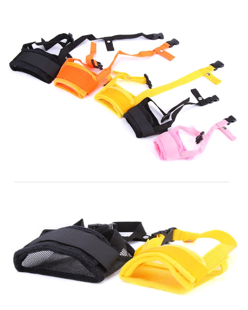 HKM-8157757 Duck Beak Protective Anti-Bite Mouth Cover - Breathable Nylon Mask with Adjustable Velcro Closure