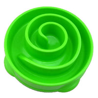 HKM-8158269 Slow Feeder Dog Bowl - Durable Plastic Pet Dish for Controlled Eating
