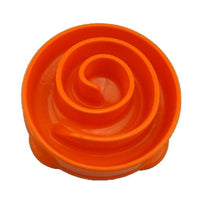 HKM-8158269 Slow Feeder Dog Bowl - Durable Plastic Pet Dish for Controlled Eating