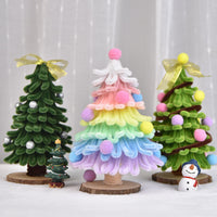 HKM-815827 Mini Christmas Tree DIY Kit - Twister Color Options, Plastic, 24x14cm