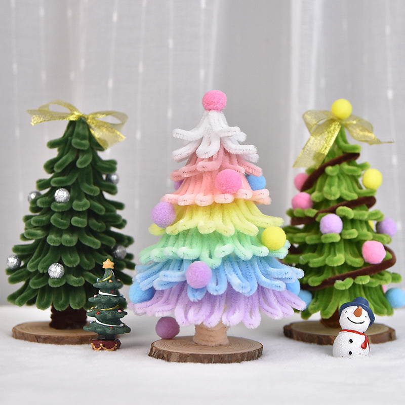 HKM-815827 Mini Christmas Tree DIY Kit - Twister Color Options, Plastic, 24x14cm