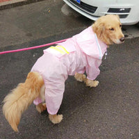 HKM-8158653 Waterproof Dog Raincoat for Border Shepherds - Casual Pet Clothing, Size Options Available