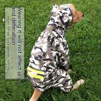 HKM-8158653 Waterproof Dog Raincoat for Border Shepherds - Casual Pet Clothing, Size Options Available