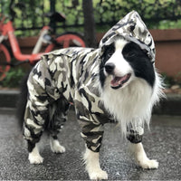 HKM-8158653 Waterproof Dog Raincoat for Border Shepherds - Casual Pet Clothing, Size Options Available