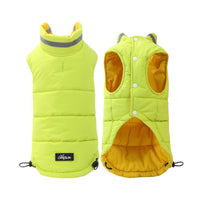 HKM-8158909 Thickened Waterproof Double-Sided Reflective Outdoor Pet Jacket in Blue and Green
