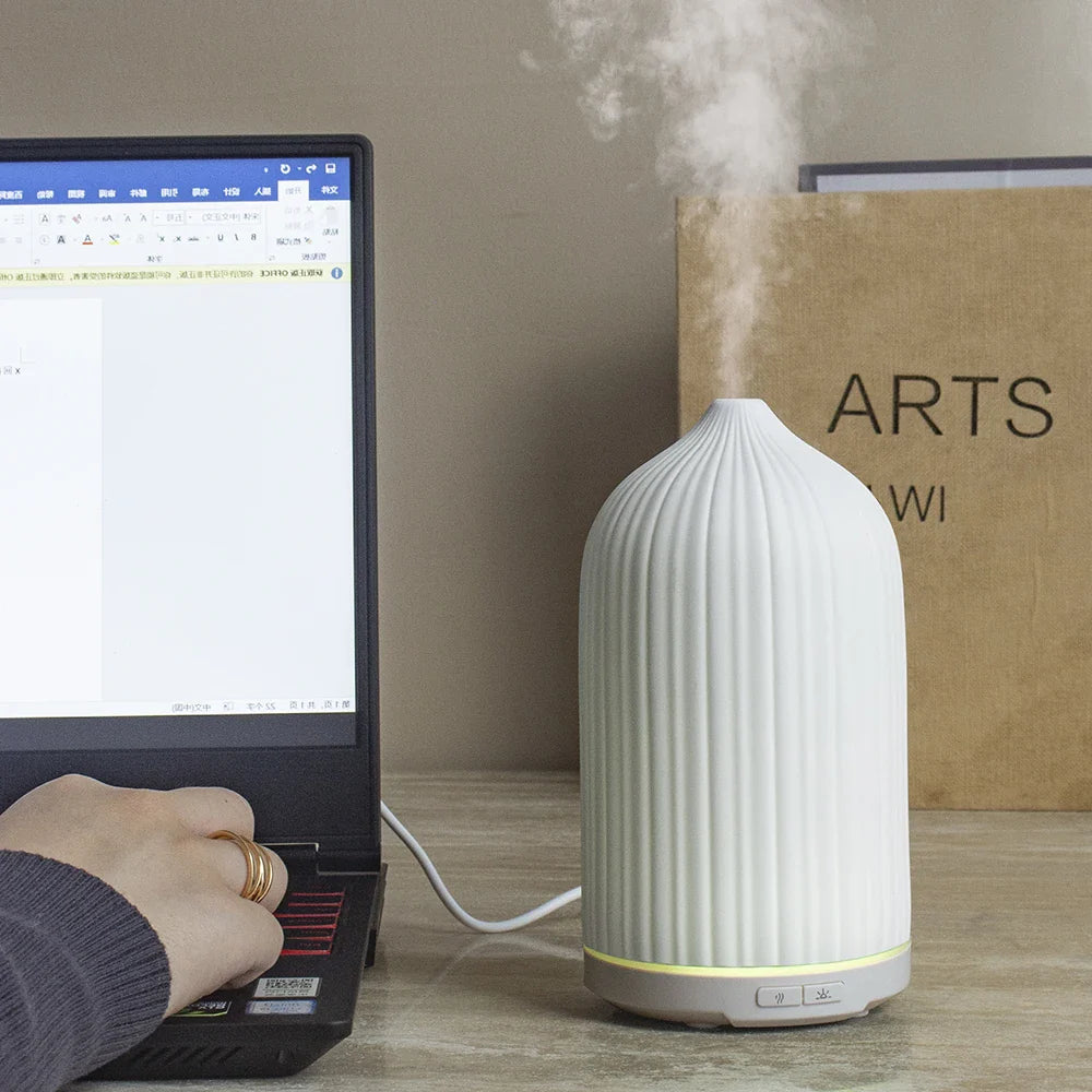 HKM-815891 Waterless Ceramic Essential Oil Diffuser with Auto Shut-Off Function