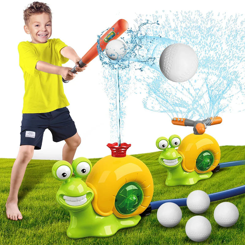 HKM-815955 Water Sprinkler Baseball Toy for Backyard Fun and Outdoor Play - Summer Activity for Kids