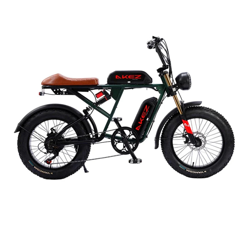 HKM-816019 High-Performance 48V 1500W Fat Tire Electric Bike with 36Ah Removable Battery and 7-Speed Gears