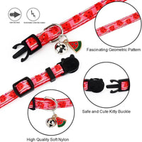 HKM-8162237 Adjustable Geometric Pattern Pet Collar in Multiple Colors - Universal Fit for All Seasons